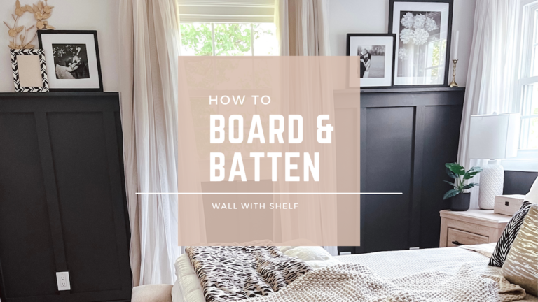 how to easy board and batten wall