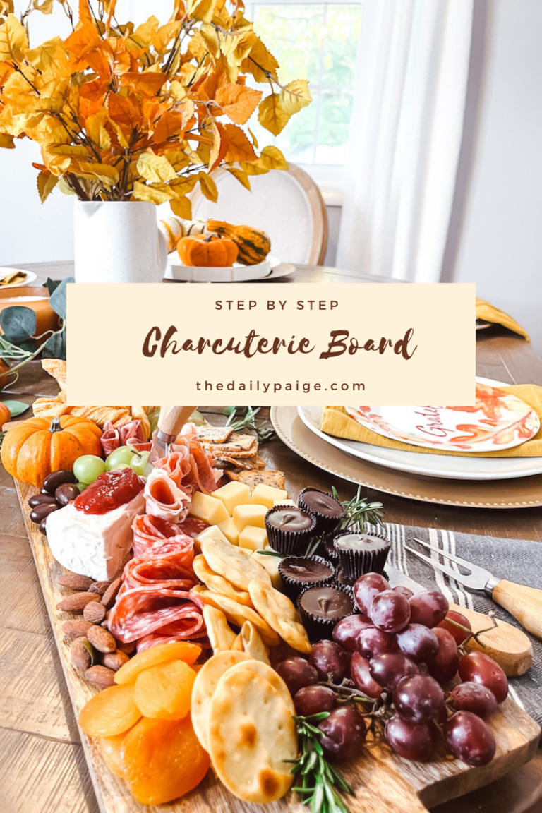 step by step tutorial for an easy charcuterie board