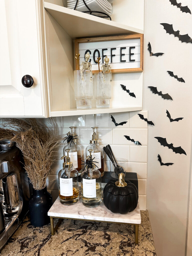 decorate your coffee bar for halloween